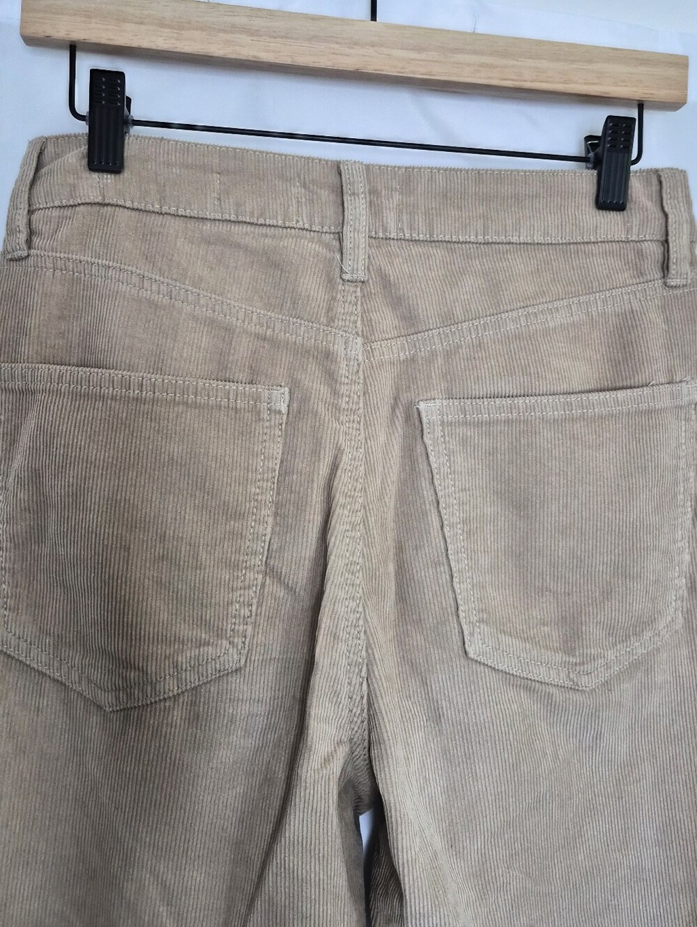 Cotton On Cord Straight Jeans Women’s Size 6 Tan Beige Corduroy High Rise Pants - Picture 10 of 16